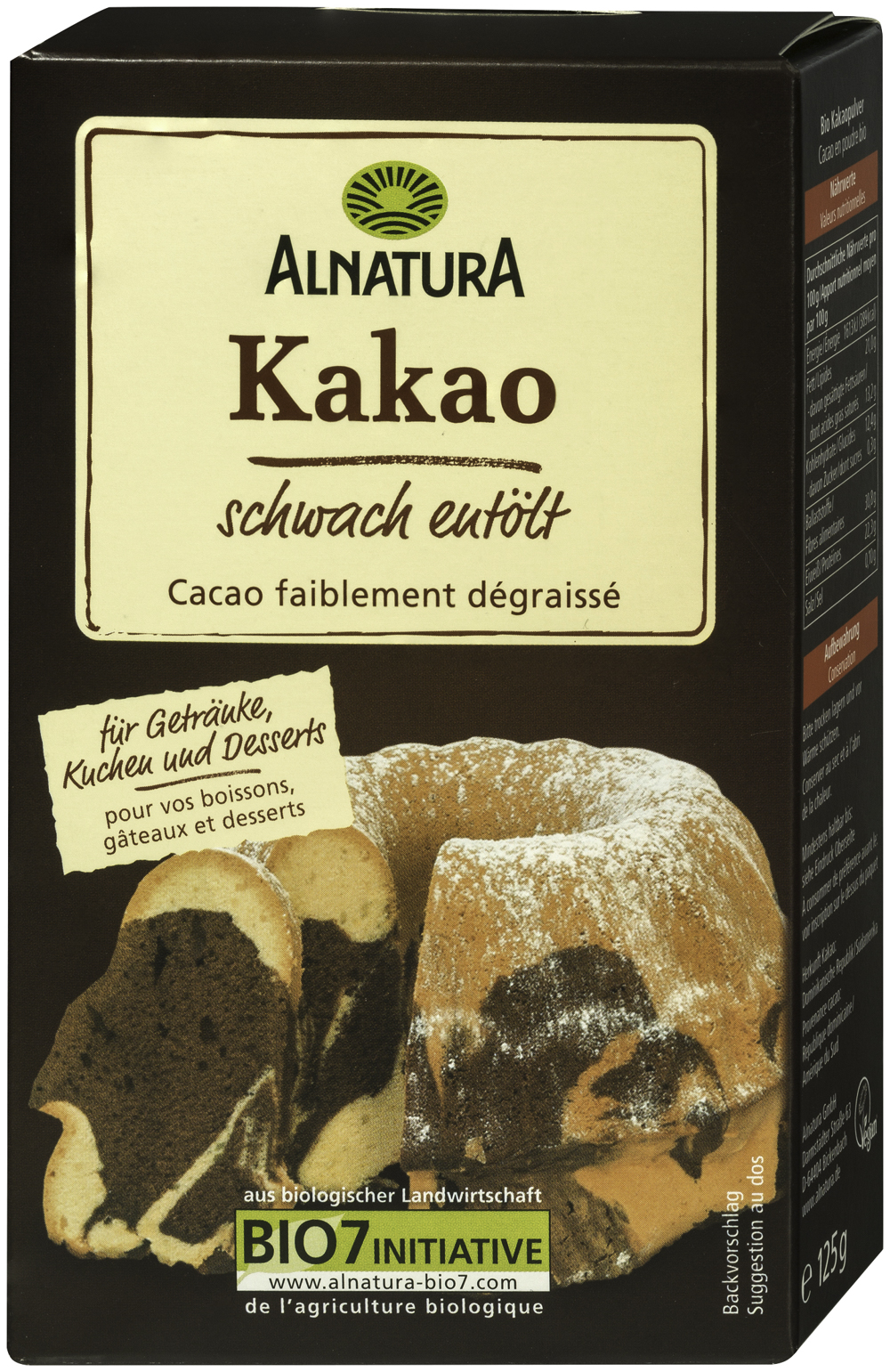 Alnatura Bio Kakao Schwach Ent Lt