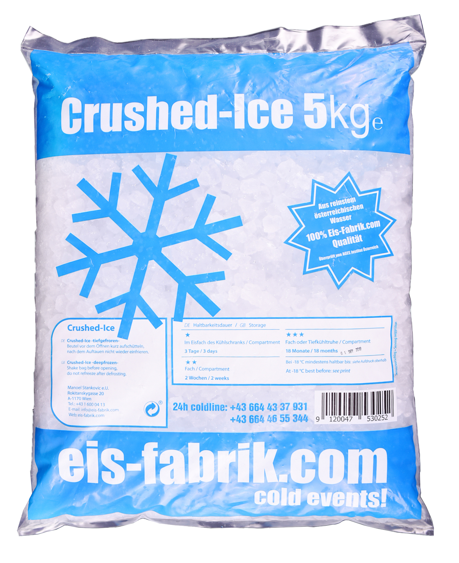 Wie Lange Hält Crushed Eis In Styroporbox Eis-Fabrik Crushed Ice
