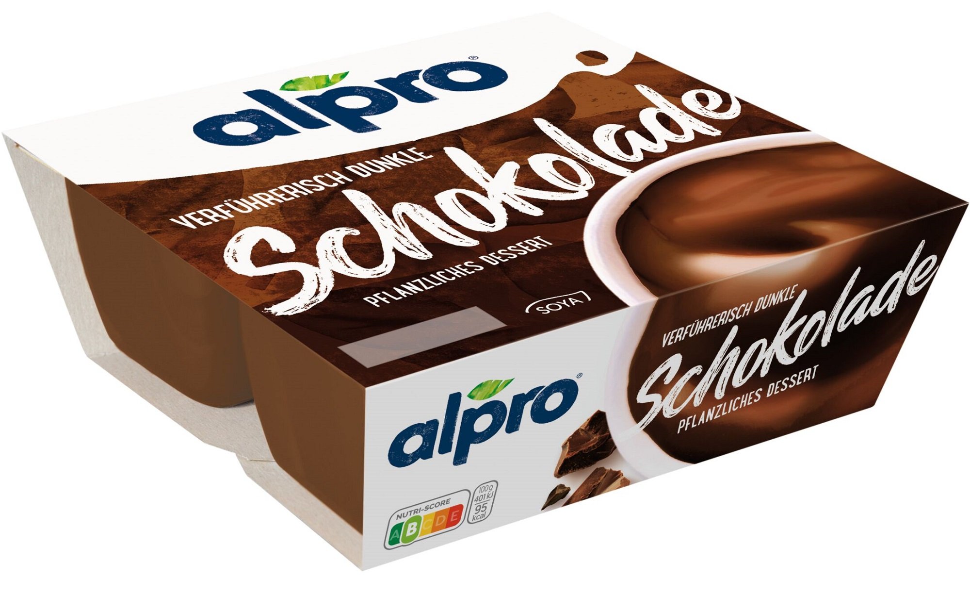Alpro® SojaDessert Dunkle Schokolade Feinherb 4x125g