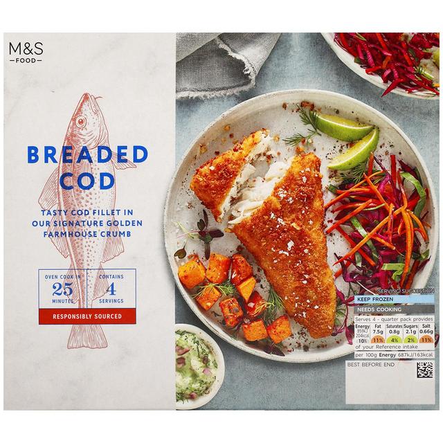 Marks&Spencer 4 Breaded Cod Fillets
