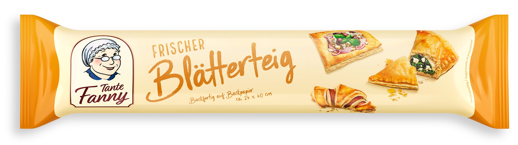 Tante Fanny Nostalgie Blechschild „Frischer Mürbteig“ – Postkartenformat, Retro Deko Für Küche