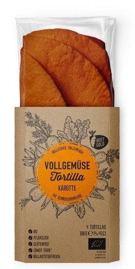 Beetgold BIO Vollgemüse Tortilla Karotte