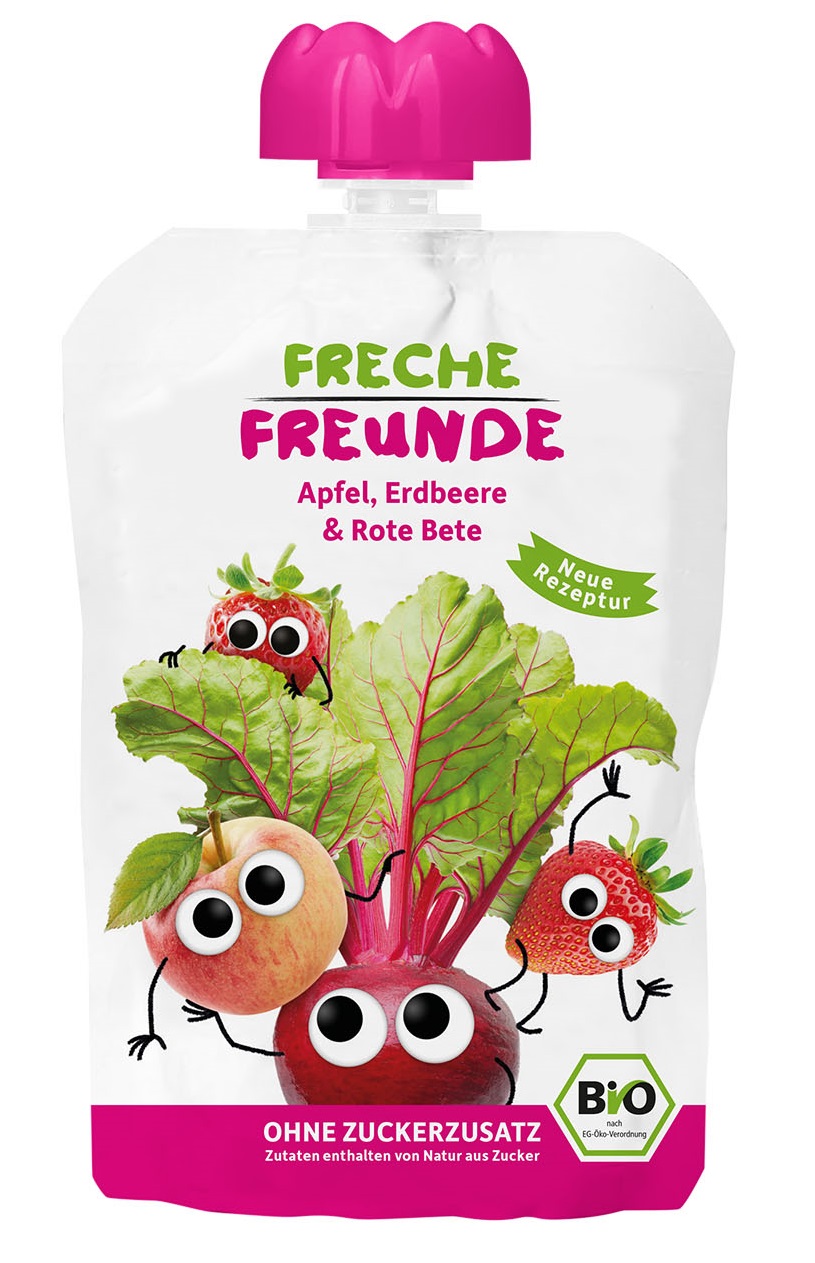 Freche Freunde Bio Quetschie Apfel Erdbeere Rote Bete