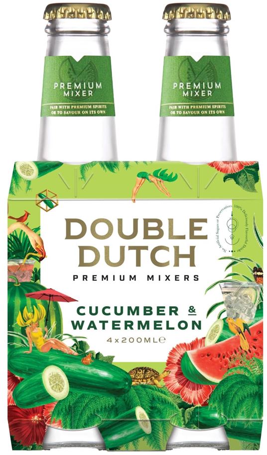 Double Dutch Cucumber & Watermelon 4x200ml