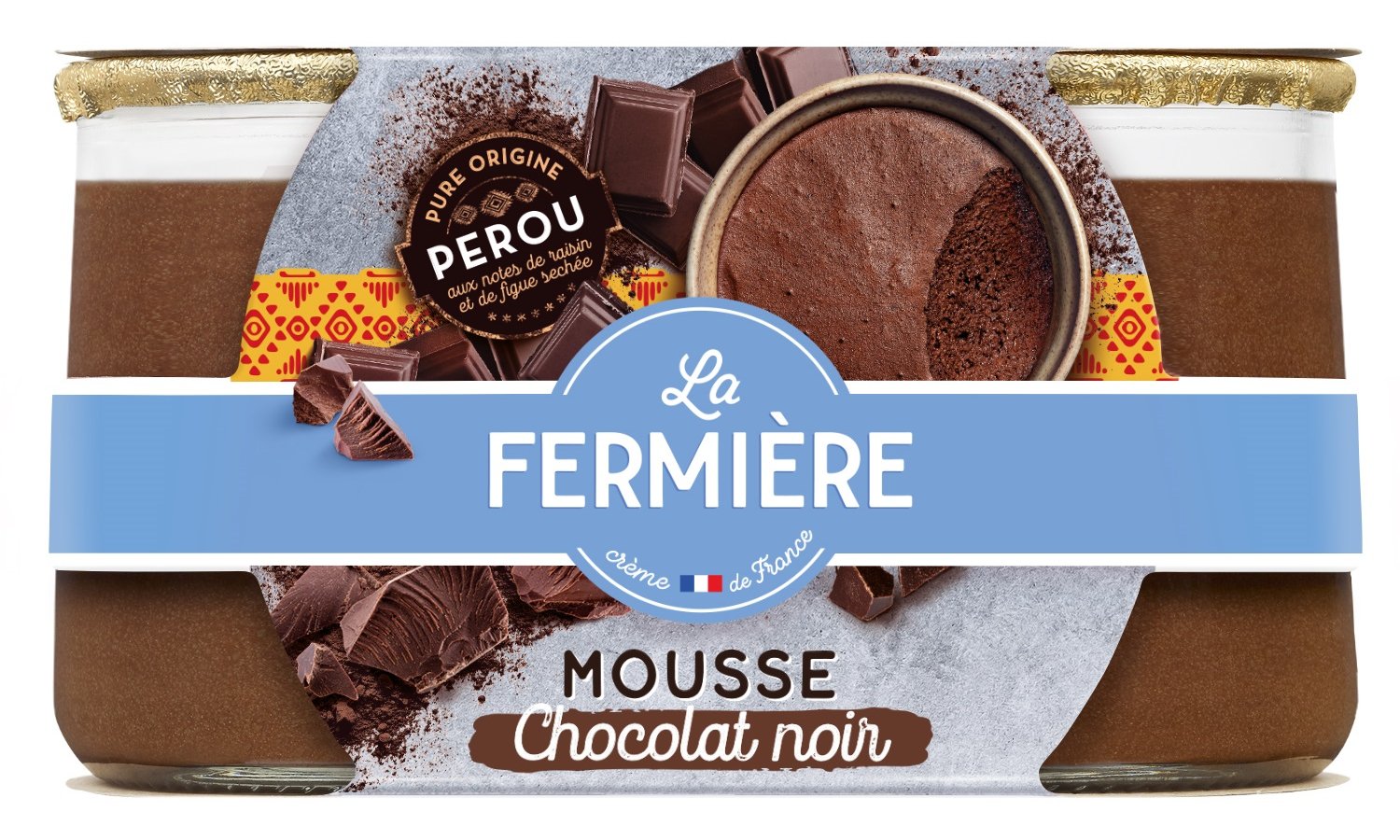 La Fermiere Zartbitter Schokoladenmousse 2x85g