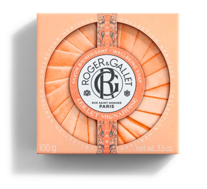 Savon Bienfaisant Oeillet Mignardise 100g-Base Végétale Roger & Gallet