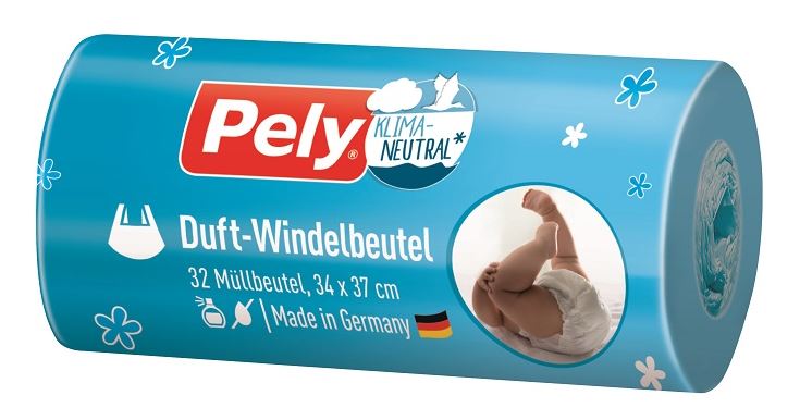 Pely® KLIMA-NEUTRAL Windelbeutel mit Duft