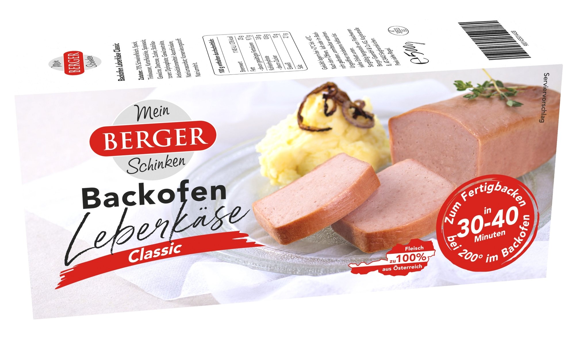 Berger AMA Backofen Leberkäse