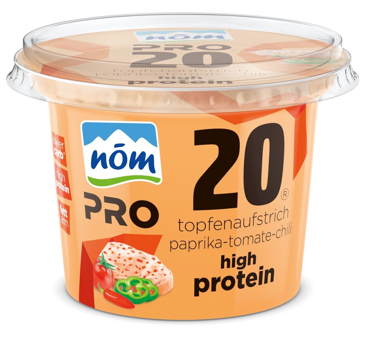 nöm PRO Topfenaufstrich PaprikaTomateChili