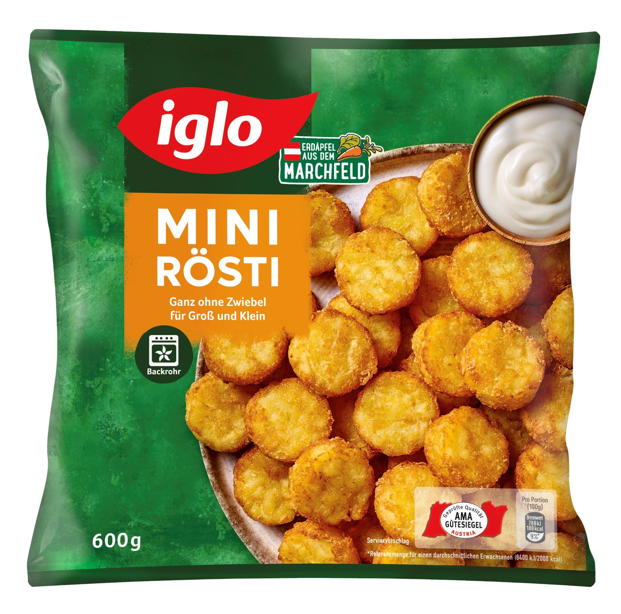 Iglo Backrohr Mini Rösti (tiefgekühlt)