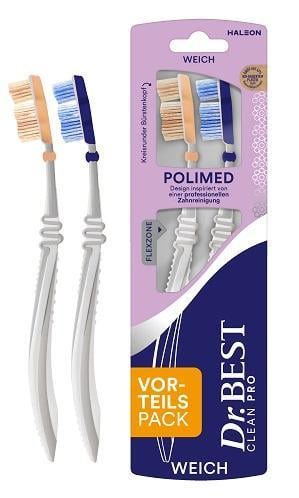 Dr.BEST Polimed weich 2x1 Zahnbrste