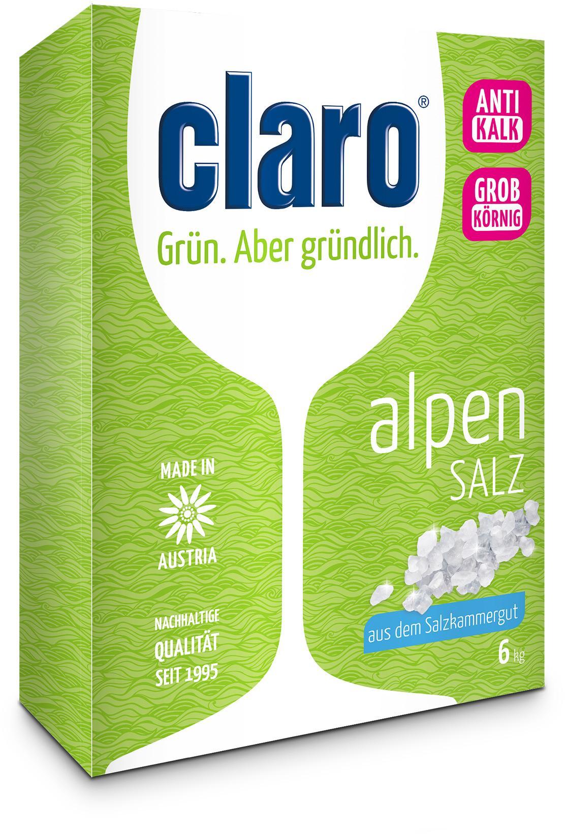 claro Classic Tabs 40Stk. im Paket mit Klarspüler 500ml u. Alpensalz in claro Classic Tabs 40Stk. im Paket mit Klarspüler 500ml u. Alpensalz in