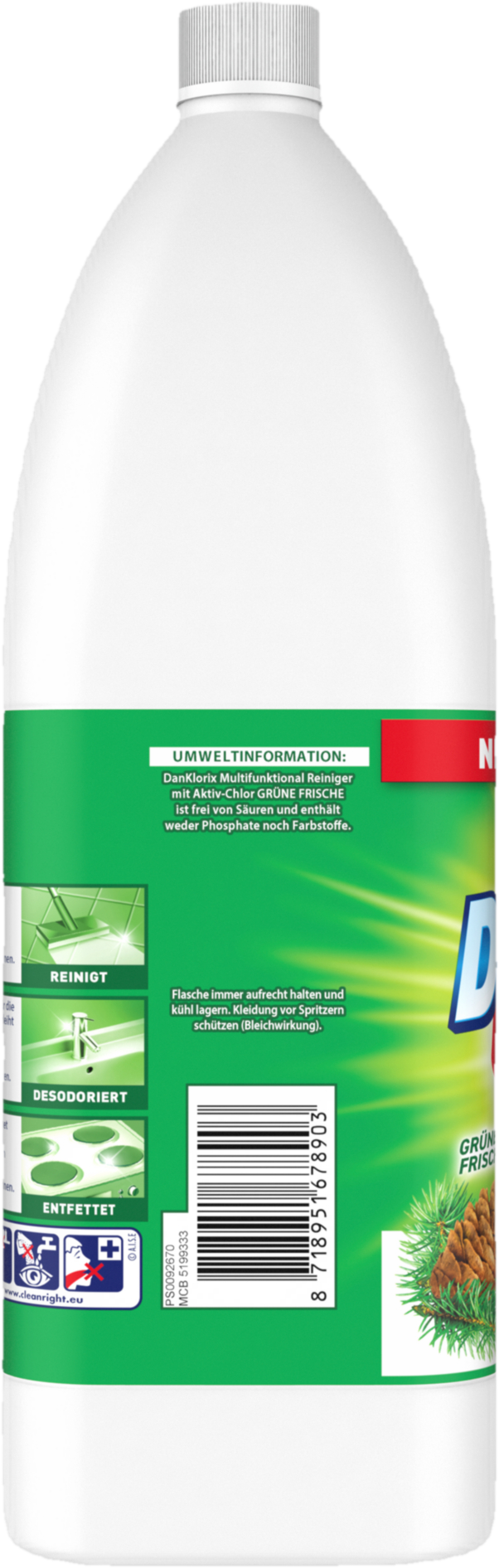 DanKlorix Grüne Frische Hygienereiniger