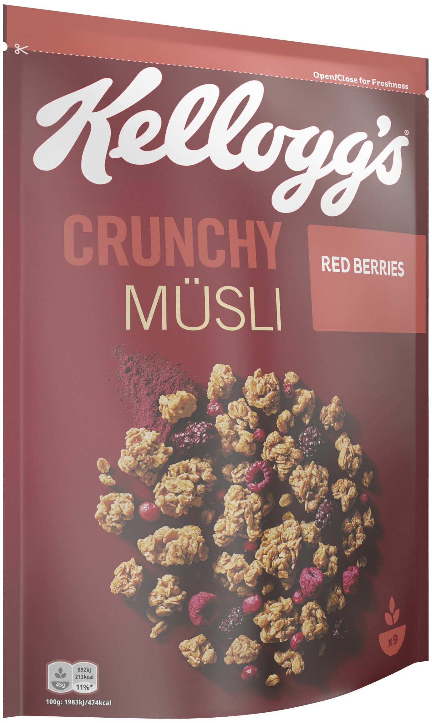 Kelloggs Crunchy Müsli Red Berries