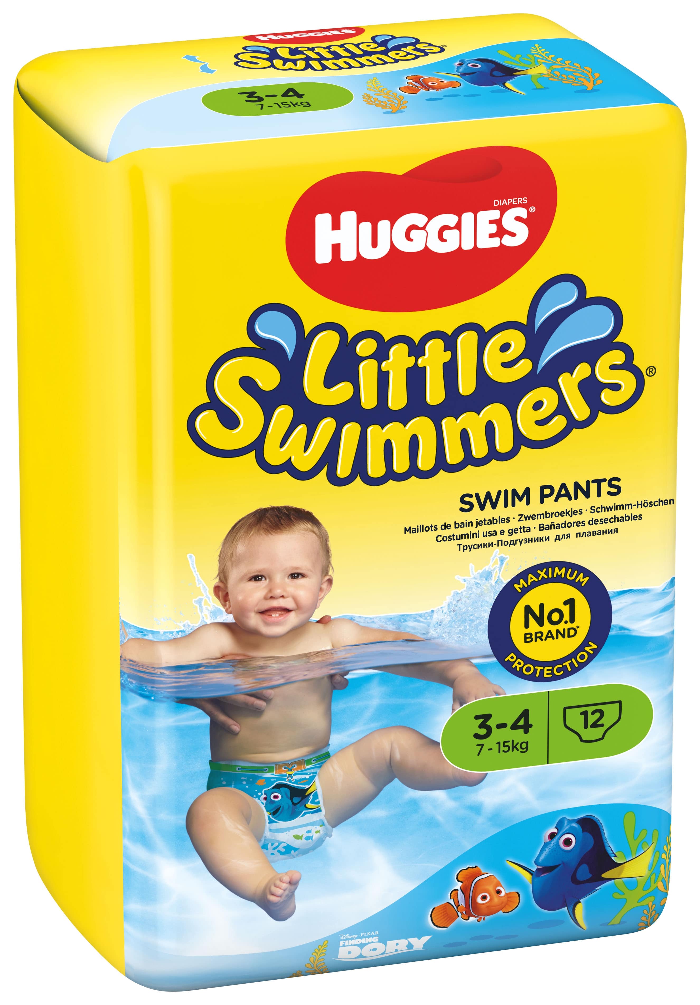36 Stück Huggies Little Swimmers Einweg einzeln verpackte Schwimmwindeln Größe 3-4 
