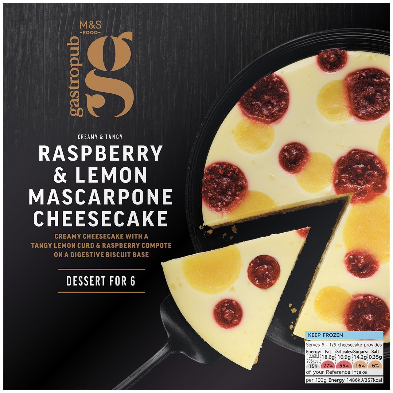 Marks&Spencer Raspberry & Lemon Mascarpone Cheesecake
