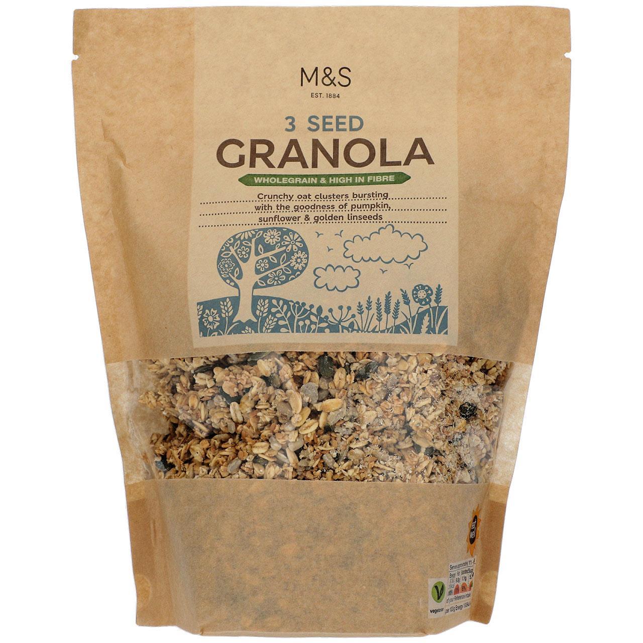 Marks&Spencer High Fibre 3 Seed Granola