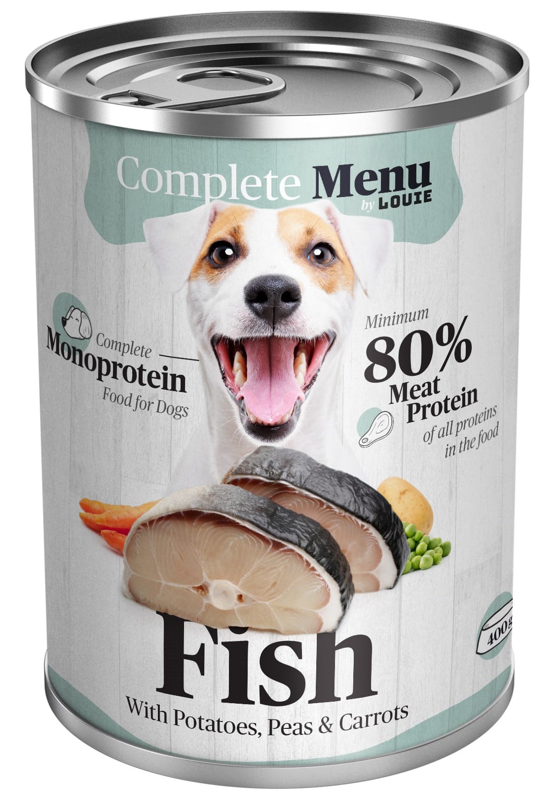 COMPLETE MENU fr Hunde - Fisch mit Kartoffeln und Gemse