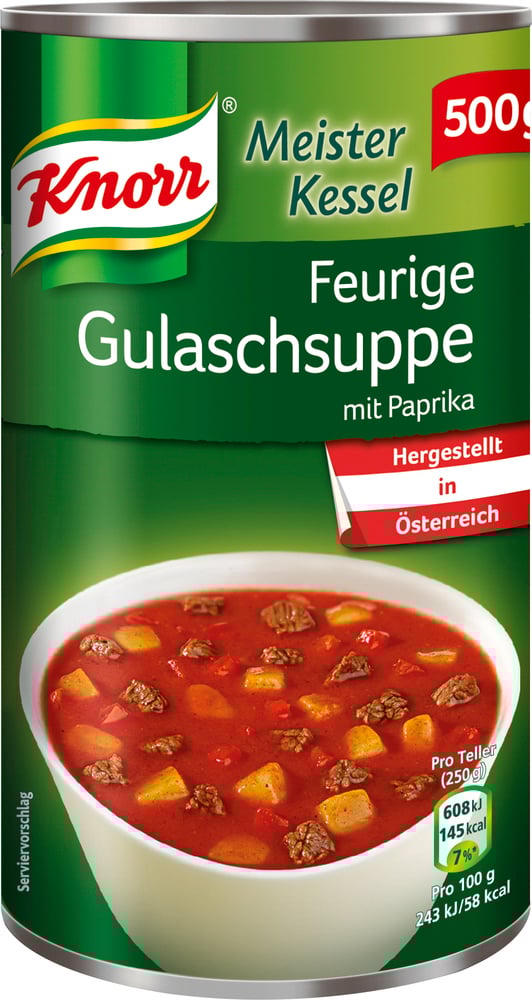 Knorr Meisterkessel Feurige Gulaschsuppe